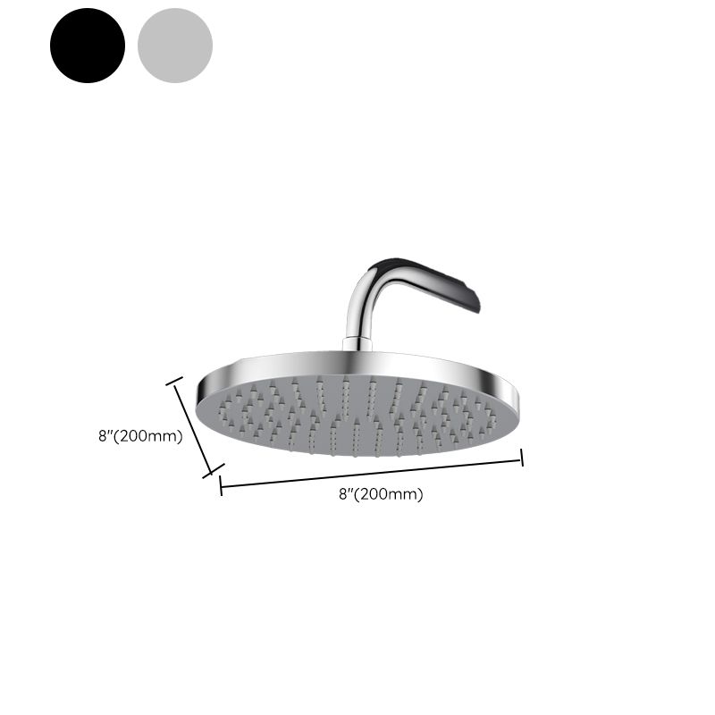 Metal Shower Combo Contemporary Fixed Shower Head with Round and Rectangular Shape Clearhalo 'Bathroom Remodel & Bathroom Fixtures' 'Home Improvement' 'home_improvement' 'home_improvement_shower_heads' 'Shower Heads' 'shower_heads' 'Showers & Bathtubs Plumbing' 'Showers & Bathtubs' 1200x1200_37732206-d409-47f2-97b1-7f3605f71447