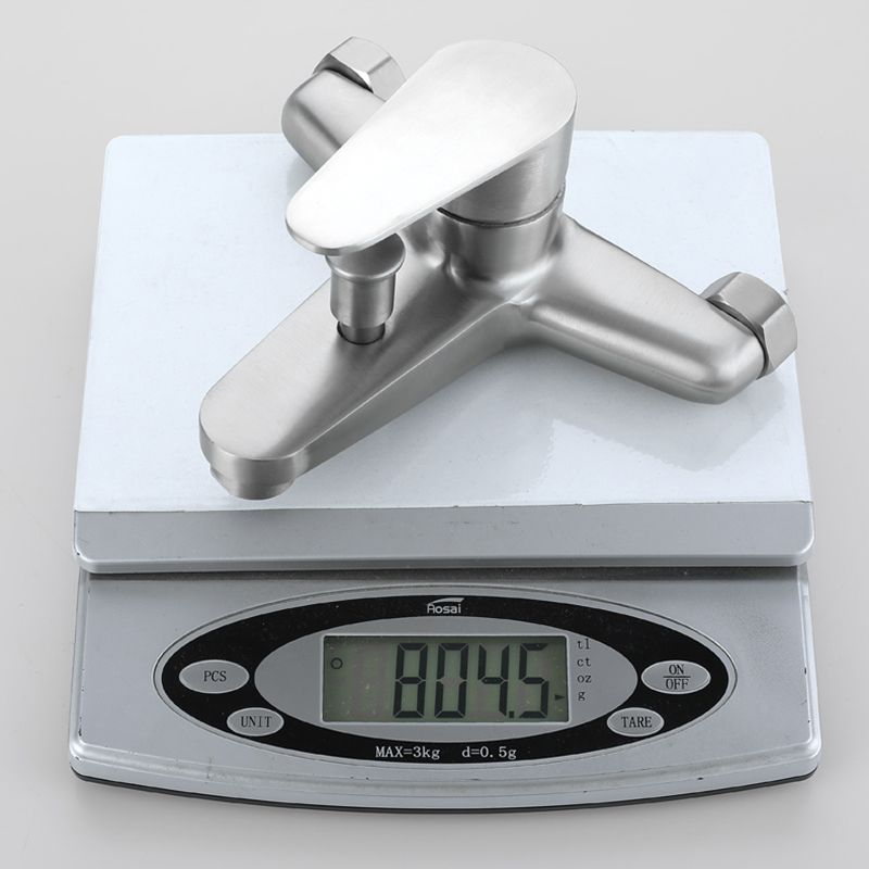 Contemporary Tub Filler Trim 304 Stainless Steel Wall Mount Tub Faucet Clearhalo 'Bathroom Remodel & Bathroom Fixtures' 'Bathtub Faucets' 'bathtub_faucets' 'Home Improvement' 'home_improvement' 'home_improvement_bathtub_faucets' 1200x1200_378834e2-4674-4343-ab05-7cca3936364b