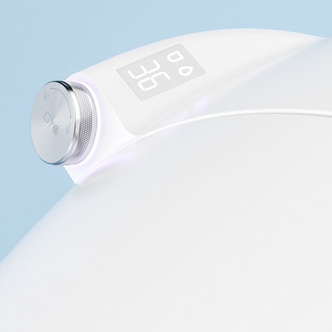 Round Floor Mount Bidet with Heated Seat and Antimicrobial Contemporary Bidet Clearhalo 'Bathroom Remodel & Bathroom Fixtures' 'Bidets' 'Home Improvement' 'home_improvement' 'home_improvement_bidets' 'Toilets & Bidets' 1200x1200_378d76e8-7158-4a9b-89c1-846343a32503