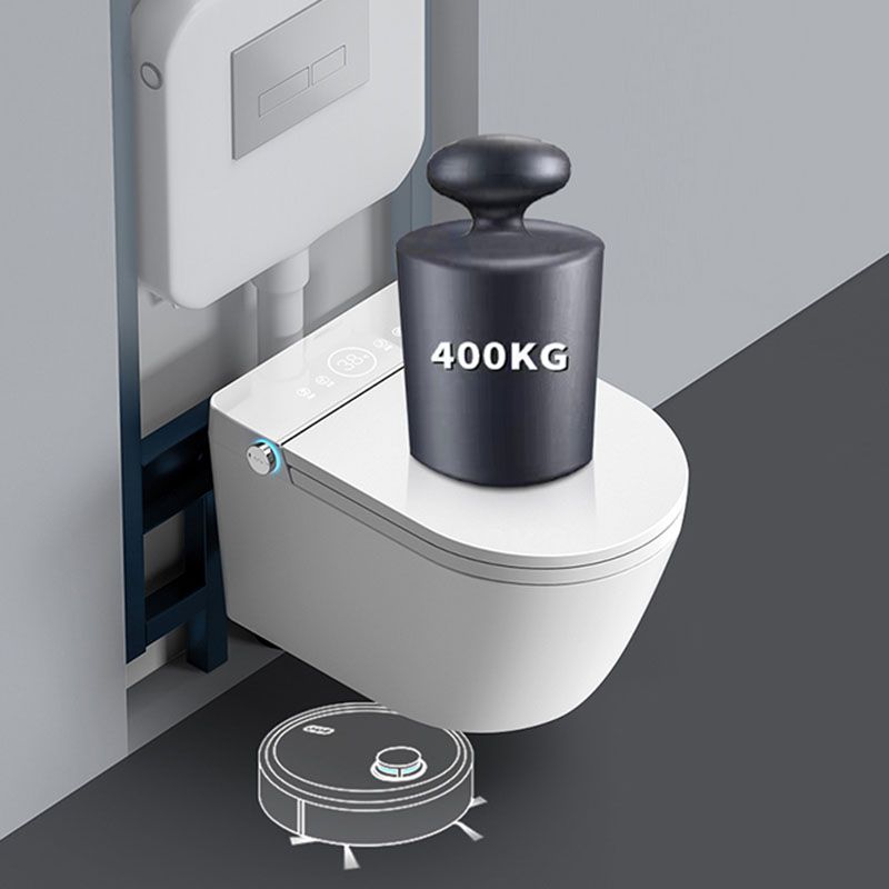 Contemporary Electronic Elongated Toilet Wall Mounted Bidet with Heated Seat Clearhalo 'Bathroom Remodel & Bathroom Fixtures' 'Bidets' 'Home Improvement' 'home_improvement' 'home_improvement_bidets' 'Toilets & Bidets' 1200x1200_37a34f50-1dd9-4f83-b968-e0eae7b04966