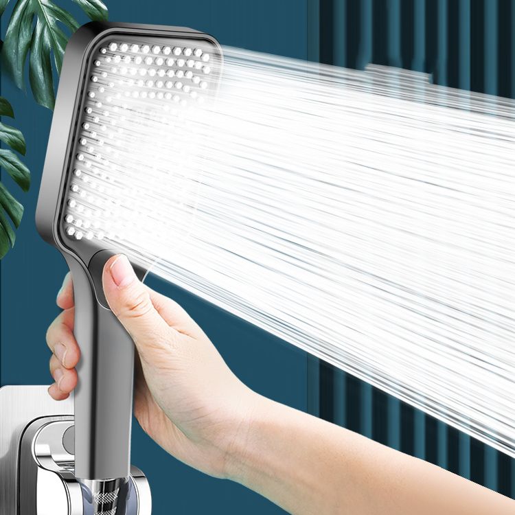 Rectangular Hand Shower Self-Cleaning Wall-Mount Hand Shower Clearhalo 'Bathroom Remodel & Bathroom Fixtures' 'Home Improvement' 'home_improvement' 'home_improvement_shower_heads' 'Shower Heads' 'shower_heads' 'Showers & Bathtubs Plumbing' 'Showers & Bathtubs' 1200x1200_37a44981-2f8b-4a35-95b8-0f3ba44b3db4