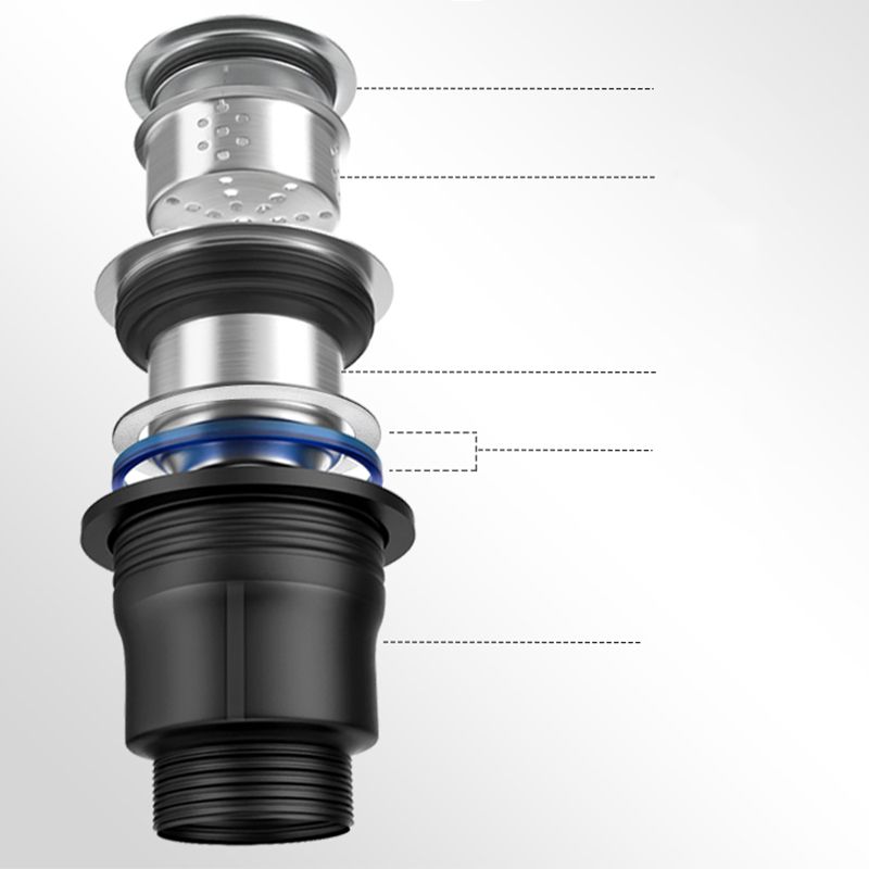 Single Basin Kitchen Sink Stainless Steel Black Kitchen Sink with Drain Assembly Clearhalo 'Home Improvement' 'home_improvement' 'home_improvement_kitchen_sinks' 'Kitchen Remodel & Kitchen Fixtures' 'Kitchen Sinks & Faucet Components' 'Kitchen Sinks' 'kitchen_sinks' 1200x1200_37bf0576-5c95-4944-807a-28f032d67d07