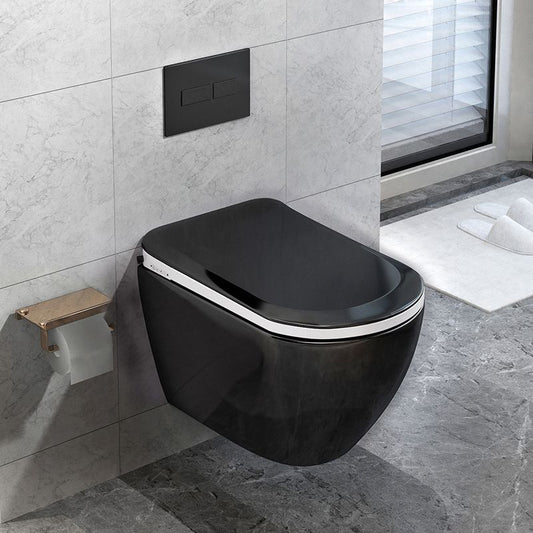 Scandinavian Wall Hung Toilet Set Elongated Bowl Shape Smart Bidet Clearhalo 'Bathroom Remodel & Bathroom Fixtures' 'Bidets' 'Home Improvement' 'home_improvement' 'home_improvement_bidets' 'Toilets & Bidets' 1200x1200_37df28e2-1aed-4176-9837-895fa4795078
