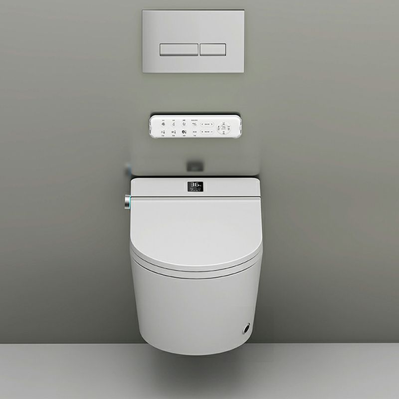 White Antimicrobial Wall Hung Toilet Set with Remote Control Included Clearhalo 'Bathroom Remodel & Bathroom Fixtures' 'Bidets' 'Home Improvement' 'home_improvement' 'home_improvement_bidets' 'Toilets & Bidets' 1200x1200_37faf90a-0670-4266-ae21-88fe6fd3bcd1