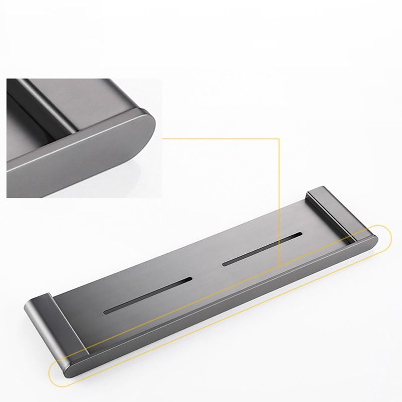 Modern Matte Gray Bathroom Accessory Set Bath Shelf/Towel Bar & Paper Holder Included Clearhalo 'Bathroom Hardware Sets' 'Bathroom Hardware' 'Bathroom Remodel & Bathroom Fixtures' 'bathroom_hardware_sets' 'Home Improvement' 'home_improvement' 'home_improvement_bathroom_hardware_sets' 1200x1200_380b7262-4056-4e61-a316-28c18fa52faf