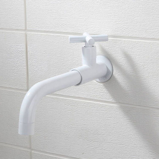 Contemporary Wall Mounted Bathroom Faucet Cross Handles Stainless Steel Faucet Clearhalo 'Bathroom Remodel & Bathroom Fixtures' 'Bathroom Sink Faucets' 'Bathroom Sinks & Faucet Components' 'bathroom_sink_faucets' 'Home Improvement' 'home_improvement' 'home_improvement_bathroom_sink_faucets' 1200x1200_381aa736-c405-4d77-a710-d6a256e91f1c