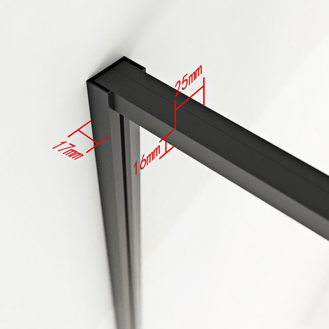 Black Neo-Angle Shower Enclosure Clear Tempered Glass Shower Enclosure Clearhalo 'Bathroom Remodel & Bathroom Fixtures' 'Home Improvement' 'home_improvement' 'home_improvement_shower_stalls_enclosures' 'Shower Stalls & Enclosures' 'shower_stalls_enclosures' 'Showers & Bathtubs' 1200x1200_381c8c71-5f0b-4672-a3ea-22dc5e7873a2