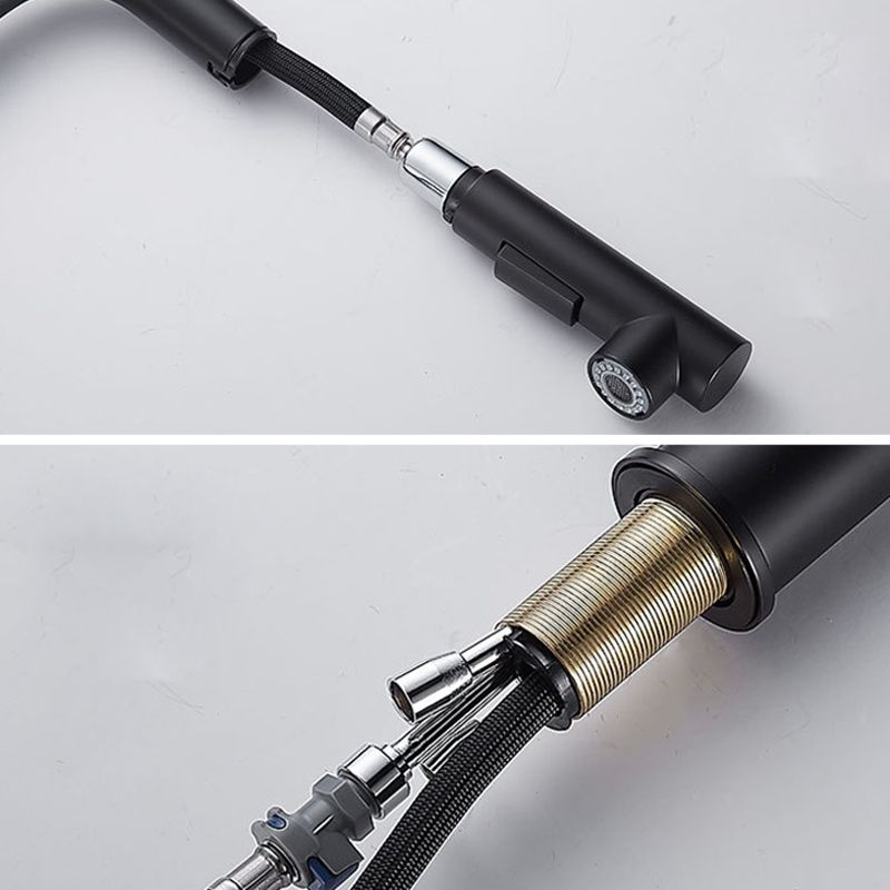 Contemporary Kitchen Faucet Copper 1-Handle High Arc Kitchen Faucet Clearhalo 'Home Improvement' 'home_improvement' 'home_improvement_kitchen_faucets' 'Kitchen Faucets' 'Kitchen Remodel & Kitchen Fixtures' 'Kitchen Sinks & Faucet Components' 'kitchen_faucets' 1200x1200_381e82e2-f9dd-47c4-82e8-ed81e3dcb597