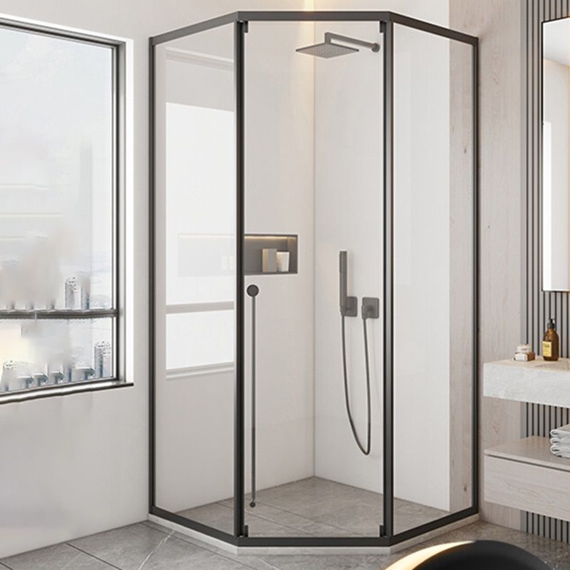 Framed Single Sliding Shower Doors Transparent Shower Bath Door Clearhalo 'Bathroom Remodel & Bathroom Fixtures' 'Home Improvement' 'home_improvement' 'home_improvement_shower_tub_doors' 'Shower and Tub Doors' 'shower_tub_doors' 'Showers & Bathtubs' 1200x1200_38465ec1-9738-4535-8c32-9a2103527815
