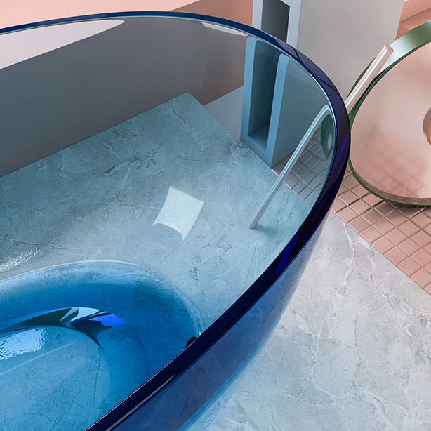 Flat Bottom Soaking Bathtub Antique Finish Modern Oval Bath Tub Clearhalo 'Bathroom Remodel & Bathroom Fixtures' 'Bathtubs' 'Home Improvement' 'home_improvement' 'home_improvement_bathtubs' 'Showers & Bathtubs' 1200x1200_385d7684-4e97-4687-84a0-b7ae10be8b6e