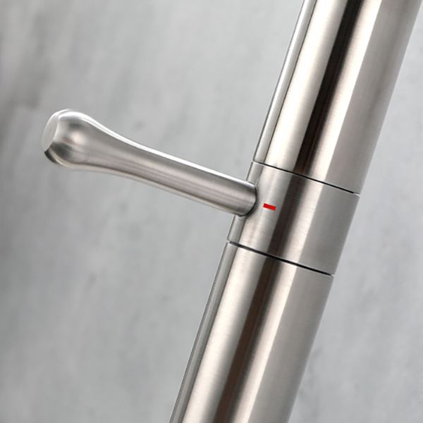 Modern Kitchen Faucet Stainless Steel Single Handle High Arc Kitchen Faucet Clearhalo 'Home Improvement' 'home_improvement' 'home_improvement_kitchen_faucets' 'Kitchen Faucets' 'Kitchen Remodel & Kitchen Fixtures' 'Kitchen Sinks & Faucet Components' 'kitchen_faucets' 1200x1200_385ee9d1-ddc5-4dff-b8f5-c79de3ef8f45