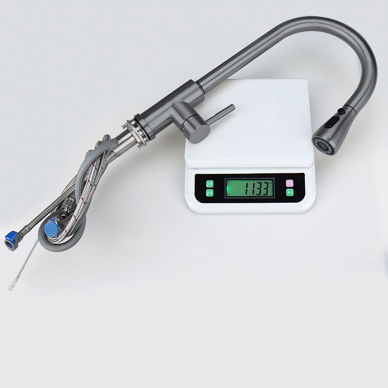 Touch 2 Modes Faucet Pull down Sprayer Bar Faucet 1-Handle Standard Kitchen Faucet Clearhalo 'Home Improvement' 'home_improvement' 'home_improvement_kitchen_faucets' 'Kitchen Faucets' 'Kitchen Remodel & Kitchen Fixtures' 'Kitchen Sinks & Faucet Components' 'kitchen_faucets' 1200x1200_3869fee2-447c-4f7d-b58b-afbcd6930a3d