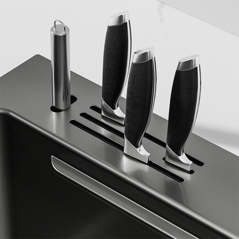 Contemporary Style Kitchen Sink Set Stainless Steel Corrosion Resistant Kitchen Sink Set Clearhalo 'Home Improvement' 'home_improvement' 'home_improvement_kitchen_sinks' 'Kitchen Remodel & Kitchen Fixtures' 'Kitchen Sinks & Faucet Components' 'Kitchen Sinks' 'kitchen_sinks' 1200x1200_387c562a-39f3-4fab-b229-75374c14c6fd