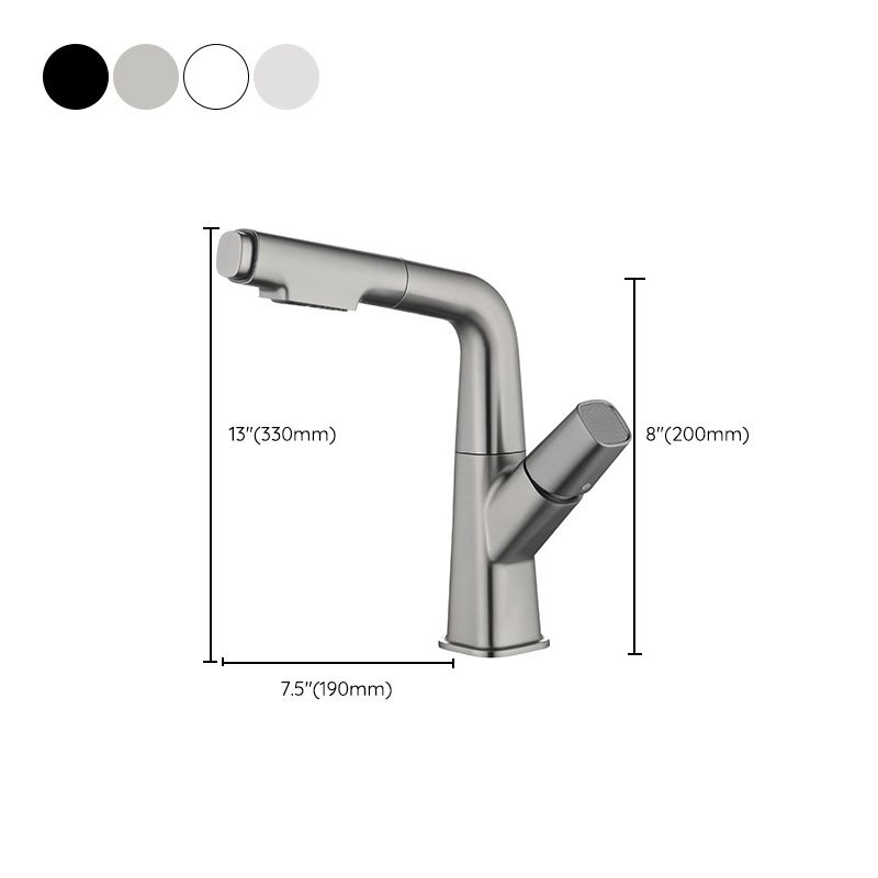 Modern Vessel Faucet Brass Lever Handles Swivel Spout Vessel Sink Bathroom Faucet Clearhalo 'Bathroom Remodel & Bathroom Fixtures' 'Bathroom Sink Faucets' 'Bathroom Sinks & Faucet Components' 'bathroom_sink_faucets' 'Home Improvement' 'home_improvement' 'home_improvement_bathroom_sink_faucets' 1200x1200_388fc0a0-0e9d-4cba-a86b-649049be4ebf
