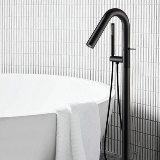 Floor Standing Faucet Bathroom Handheld Shower Head Bathtub Faucet Clearhalo 'Bathroom Remodel & Bathroom Fixtures' 'Bathtub Faucets' 'bathtub_faucets' 'Home Improvement' 'home_improvement' 'home_improvement_bathtub_faucets' 1200x1200_389fd8b5-58cb-4d13-86b5-d865424c84f6