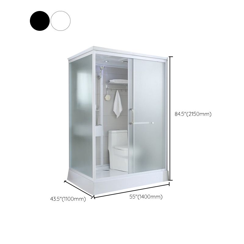 Tempered Glass Shower Stall with Shower Base Rectangle Shower Stall Clearhalo 'Bathroom Remodel & Bathroom Fixtures' 'Home Improvement' 'home_improvement' 'home_improvement_shower_stalls_enclosures' 'Shower Stalls & Enclosures' 'shower_stalls_enclosures' 'Showers & Bathtubs' 1200x1200_38a50a4d-2e2d-482a-ac23-b09797b4b3a9