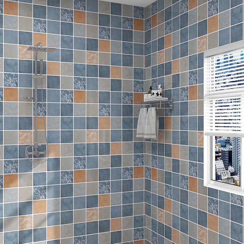 Grid Mosaic Peel & Stick Tile Scratch Resistant Wallpaper for Backsplash Wall Clearhalo 'Flooring 'Home Improvement' 'home_improvement' 'home_improvement_peel_stick_blacksplash' 'Peel & Stick Backsplash Tile' 'peel_stick_blacksplash' 'Walls & Ceilings' Walls and Ceiling' 1200x1200_38b91285-6cce-4a92-a50a-041cdc1729c5