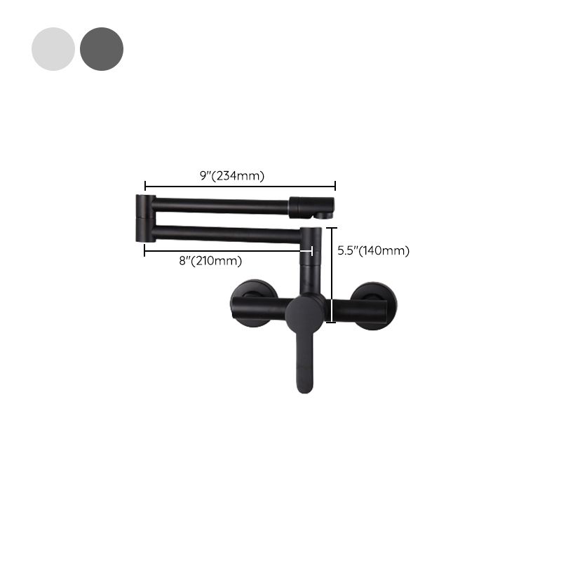 Wall Mounted Metal Tub Filler Low Arc Waterfall Bathroom Faucet with Hose Clearhalo 'Bathroom Remodel & Bathroom Fixtures' 'Bathtub Faucets' 'bathtub_faucets' 'Home Improvement' 'home_improvement' 'home_improvement_bathtub_faucets' 1200x1200_38ff5194-29ee-42ac-9c6c-14fef39aa932