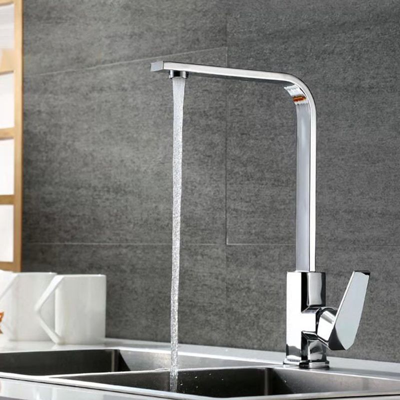 Modern 1-Handle Faucet with Water Dispenser Copper Standard Kitchen Faucet Clearhalo 'Home Improvement' 'home_improvement' 'home_improvement_kitchen_faucets' 'Kitchen Faucets' 'Kitchen Remodel & Kitchen Fixtures' 'Kitchen Sinks & Faucet Components' 'kitchen_faucets' 1200x1200_3900fbb0-2ff0-409b-b2db-f5c513c43bf4