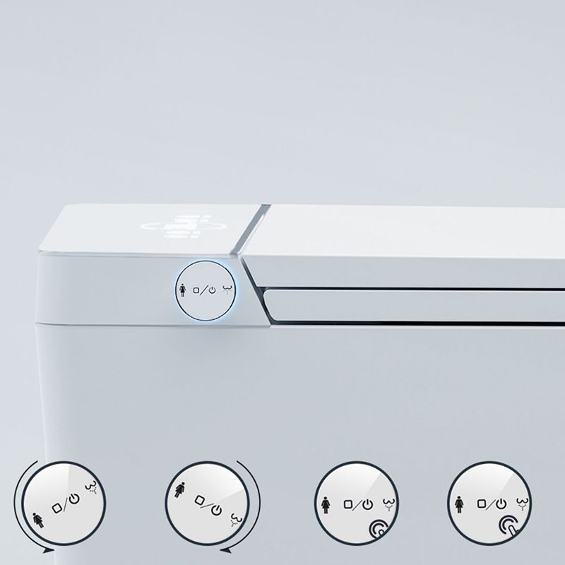 White Elongated Deodorizing Antimicrobial Floor Mount Bidet with Heated Seat Clearhalo 'Bathroom Remodel & Bathroom Fixtures' 'Bidets' 'Home Improvement' 'home_improvement' 'home_improvement_bidets' 'Toilets & Bidets' 1200x1200_3914f776-3f88-4164-8c0c-ec04889fa175