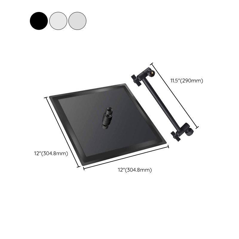 Stainless Steel Fixed Shower Head Rain Fall Wall-Mount Showerhead with Extension Arm Clearhalo 'Bathroom Remodel & Bathroom Fixtures' 'Home Improvement' 'home_improvement' 'home_improvement_shower_heads' 'Shower Heads' 'shower_heads' 'Showers & Bathtubs Plumbing' 'Showers & Bathtubs' 1200x1200_392a97f3-27c6-4cb1-a91f-127035ff841c