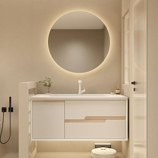 Mirror Included Wall Mount Bathroom Sink Vanity with Doors Drawers Clearhalo 'Bathroom Remodel & Bathroom Fixtures' 'Bathroom Vanities' 'bathroom_vanities' 'Home Improvement' 'home_improvement' 'home_improvement_bathroom_vanities' 1200x1200_393351f8-724a-4c12-9f19-45f14be67b26