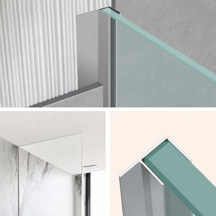 Black Fixed Shower Screen Full Frame Half Partition Bathroom Door Clearhalo 'Bathroom Remodel & Bathroom Fixtures' 'Home Improvement' 'home_improvement' 'home_improvement_shower_tub_doors' 'Shower and Tub Doors' 'shower_tub_doors' 'Showers & Bathtubs' 1200x1200_393cfd4a-2d40-495f-b04c-04c5a6dc0aae