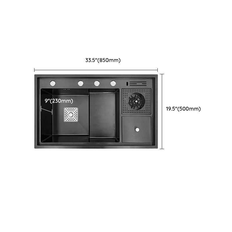 Stainless Steel Kitchen Sink Single Bowl Workstation Sink with Soundproofing Clearhalo 'Home Improvement' 'home_improvement' 'home_improvement_kitchen_sinks' 'Kitchen Remodel & Kitchen Fixtures' 'Kitchen Sinks & Faucet Components' 'Kitchen Sinks' 'kitchen_sinks' 1200x1200_3956c603-43ca-4870-838f-ce79d22f60aa