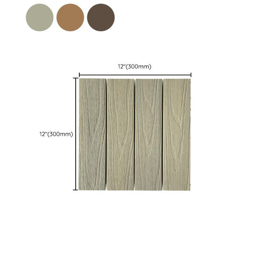 Engineered Square Flooring Tiles Water Resistant Interlocking for Patio Garden Clearhalo 'Flooring 'Hardwood Flooring' 'hardwood_flooring' 'Home Improvement' 'home_improvement' 'home_improvement_hardwood_flooring' Walls and Ceiling' 1200x1200_39831a6b-e0d3-4479-a6d6-49e61f53d5f8