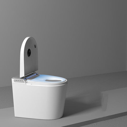 White Foot Sensor Contemporary Temperature Control Ceramic Smart Bidet Clearhalo 'Bathroom Remodel & Bathroom Fixtures' 'Bidets' 'Home Improvement' 'home_improvement' 'home_improvement_bidets' 'Toilets & Bidets' 1200x1200_39b8c82f-0912-4c3f-baeb-bba686664a62
