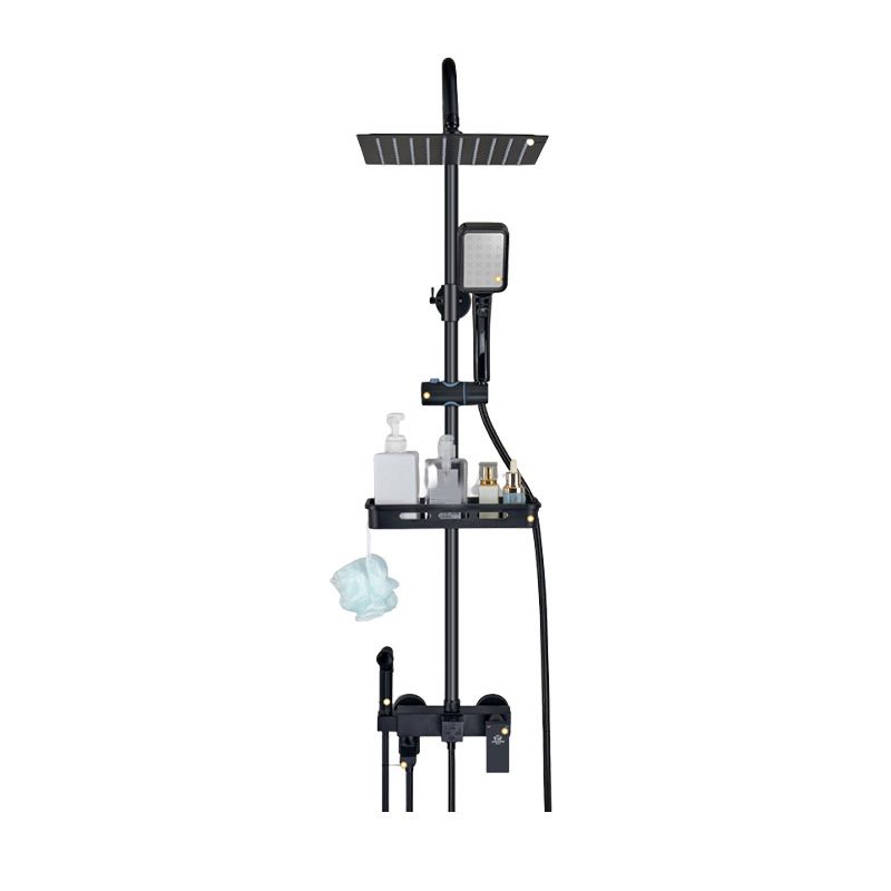 Shower System Wall Mount Adjustable Spray Pattern Shower Arm Shower Set ...