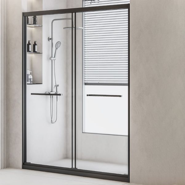 Framed Shower Bath Door Transparent Scratch Resistant Shower Door Clearhalo 'Bathroom Remodel & Bathroom Fixtures' 'Home Improvement' 'home_improvement' 'home_improvement_shower_tub_doors' 'Shower and Tub Doors' 'shower_tub_doors' 'Showers & Bathtubs' 1200x1200_39cfaa06-2072-4627-8014-7c8f6d8d8fb3