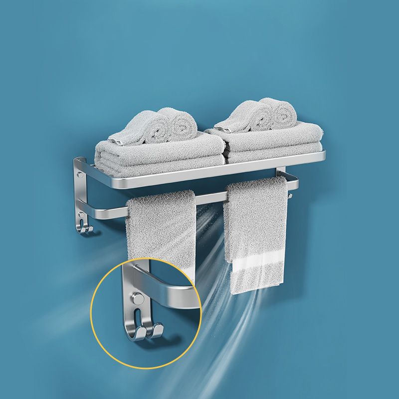 Minimalism Gray Bathroom Accessory Set Contemporary Style Aluminum Towel Bar Clearhalo 'Bathroom Hardware Sets' 'Bathroom Hardware' 'Bathroom Remodel & Bathroom Fixtures' 'bathroom_hardware_sets' 'Home Improvement' 'home_improvement' 'home_improvement_bathroom_hardware_sets' 1200x1200_39da959d-ec97-4c8c-8417-bc8dd1221ca1