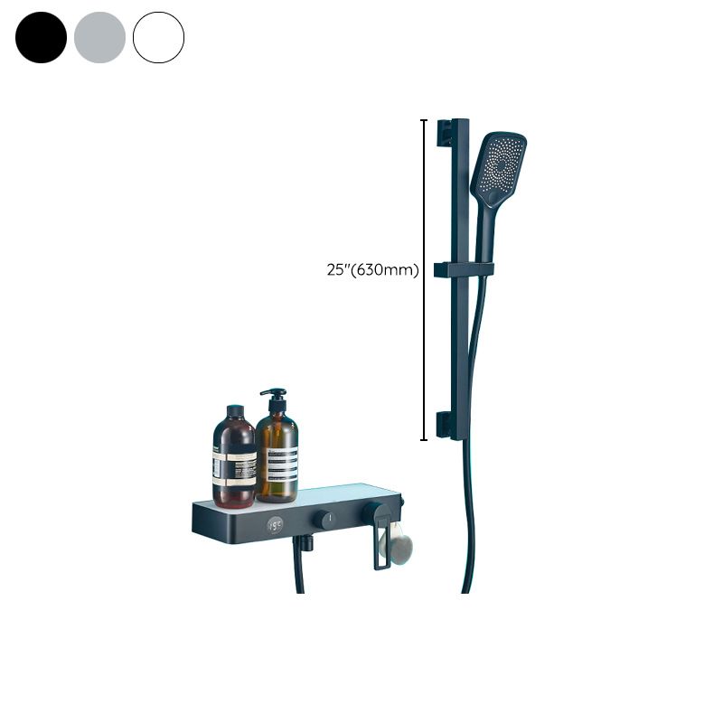 Modern Shower Faucet Stainless Steel Slide Bar Included Shower Trim Clearhalo 'Bathroom Remodel & Bathroom Fixtures' 'Home Improvement' 'home_improvement' 'home_improvement_shower_faucets' 'Shower Faucets & Systems' 'shower_faucets' 'Showers & Bathtubs Plumbing' 'Showers & Bathtubs' 1200x1200_39f254ca-0c8c-4d3b-bc01-e850956603bf