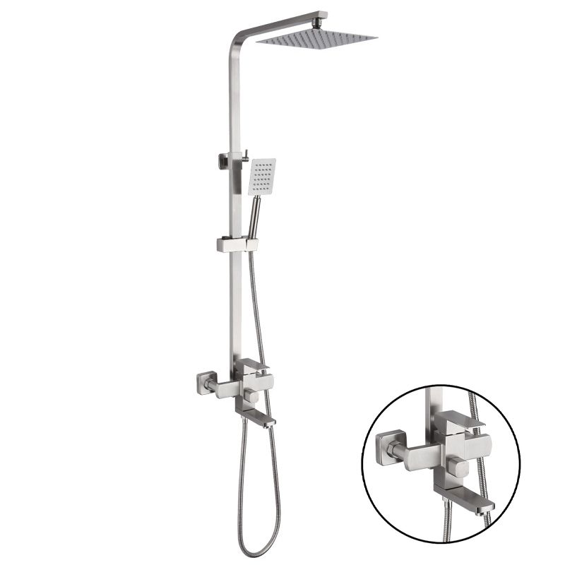 Modern Shower System Stainless Steel Temperature Control Wall Mounted Shower Set Clearhalo 'Bathroom Remodel & Bathroom Fixtures' 'Home Improvement' 'home_improvement' 'home_improvement_shower_faucets' 'Shower Faucets & Systems' 'shower_faucets' 'Showers & Bathtubs Plumbing' 'Showers & Bathtubs' 1200x1200_39f6bdf9-fd54-4dcf-80aa-f86d421fd0f0