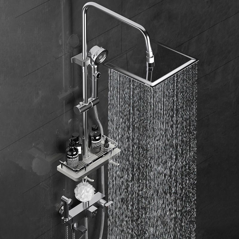 Wall Mounted Shower System Handle Lever Spot Resist Copper Shower System Clearhalo 'Bathroom Remodel & Bathroom Fixtures' 'Home Improvement' 'home_improvement' 'home_improvement_shower_faucets' 'Shower Faucets & Systems' 'shower_faucets' 'Showers & Bathtubs Plumbing' 'Showers & Bathtubs' 1200x1200_3a0d5d74-5ee3-4d25-acfb-ebb08d5e3015