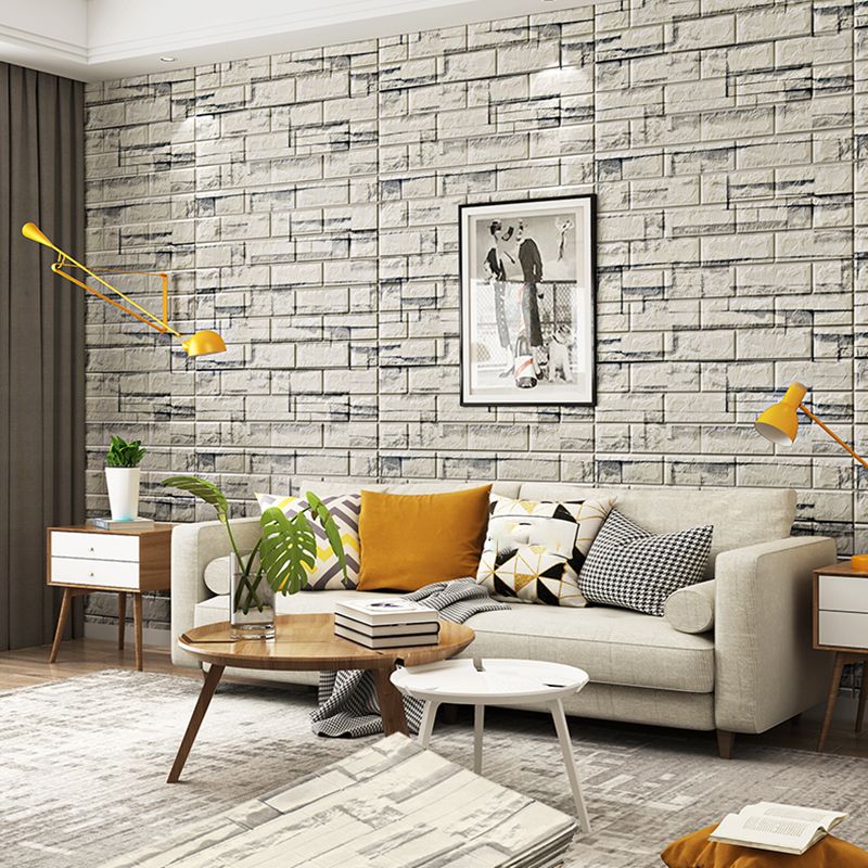 Industrial Wall Plank 3D Brick Wall Panels Waterproof Stick Wall Tile Set of 10 Clearhalo 'Flooring 'Home Improvement' 'home_improvement' 'home_improvement_wall_paneling' 'Wall Paneling' 'wall_paneling' 'Walls & Ceilings' Walls and Ceiling' 1200x1200_3a20ef50-9d63-4407-aff1-cd6d6f85ae4d