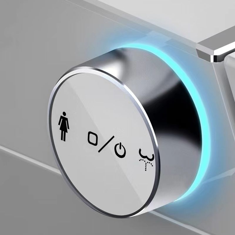 Elongated Wall Hung Toilet Set in White Smart Bidet With Warm Air Dryer Clearhalo 'Bathroom Remodel & Bathroom Fixtures' 'Bidets' 'Home Improvement' 'home_improvement' 'home_improvement_bidets' 'Toilets & Bidets' 1200x1200_3a221e99-f7e2-4696-b695-94c218b33f28