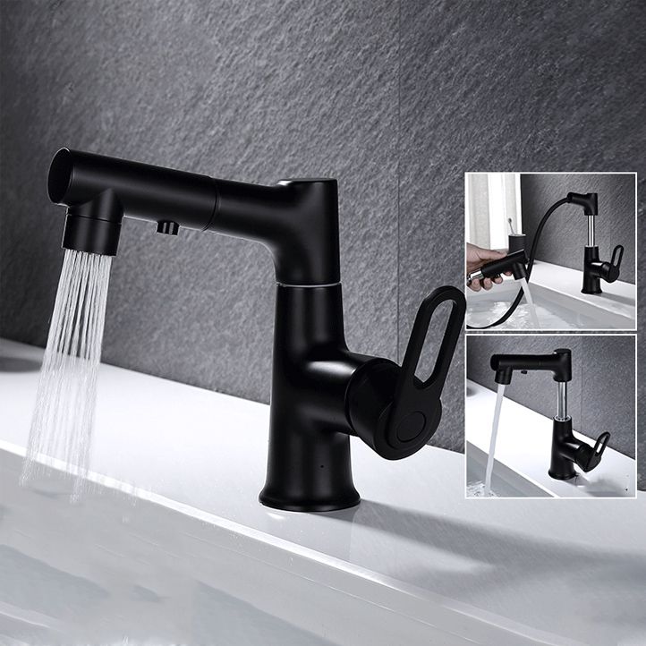 Vessel Sink Faucet Contemporary Single Handle Faucet with Swivel Spout Clearhalo 'Bathroom Remodel & Bathroom Fixtures' 'Bathroom Sink Faucets' 'Bathroom Sinks & Faucet Components' 'bathroom_sink_faucets' 'Home Improvement' 'home_improvement' 'home_improvement_bathroom_sink_faucets' 1200x1200_3a2e6721-05ea-44b4-a024-d955e6088bbb