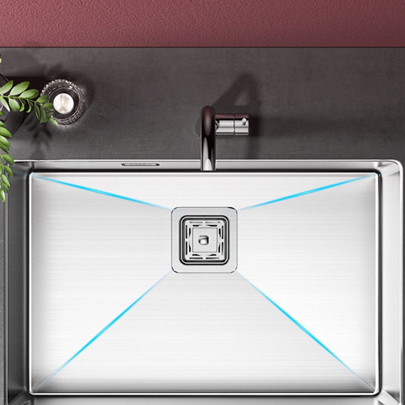 Stainless Steel Kitchen Sink Overflow Hole Design Kitchen Sink with Drain Assembly Clearhalo 'Home Improvement' 'home_improvement' 'home_improvement_kitchen_sinks' 'Kitchen Remodel & Kitchen Fixtures' 'Kitchen Sinks & Faucet Components' 'Kitchen Sinks' 'kitchen_sinks' 1200x1200_3a37c2f7-a983-4b09-9fc4-69c74b81b317