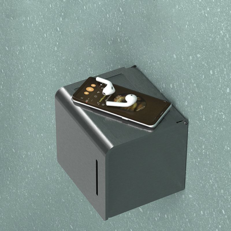 7-Piece Modern Bathroom Accessory Set with Bathe Shelf/Towel Bar/Paper Holder & Robe Hook Clearhalo 'Bathroom Hardware Sets' 'Bathroom Hardware' 'Bathroom Remodel & Bathroom Fixtures' 'bathroom_hardware_sets' 'Home Improvement' 'home_improvement' 'home_improvement_bathroom_hardware_sets' 1200x1200_3a39a7e5-5985-422f-86b1-836db7187baf