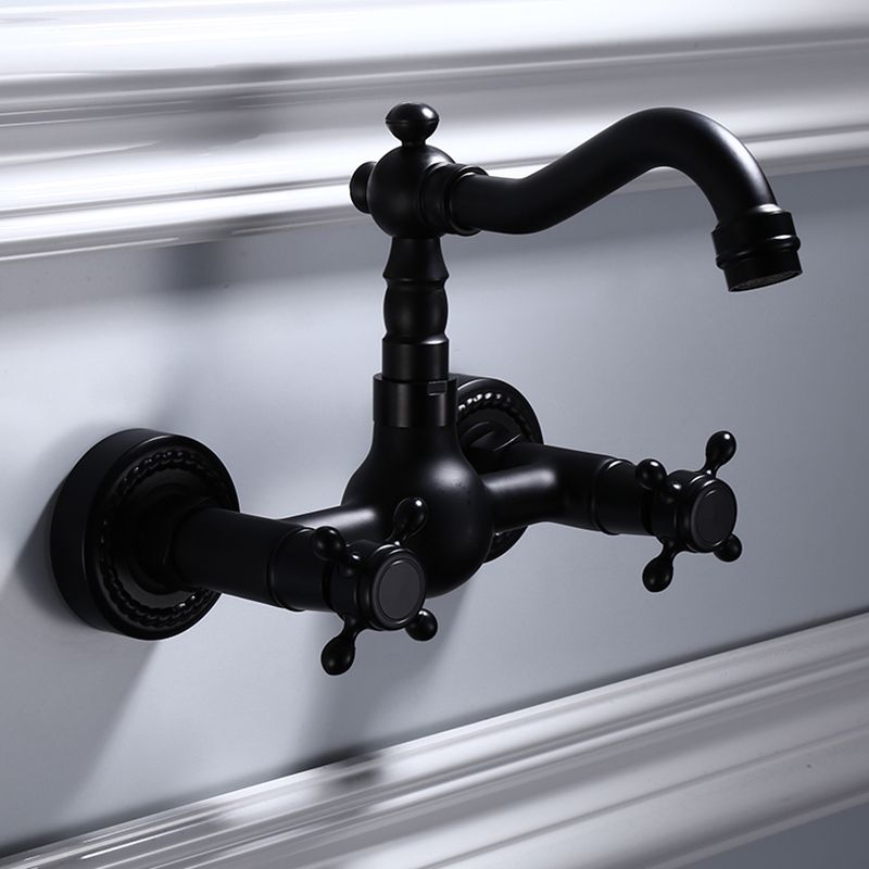 Traditional Wall Mounted Metal Tub Filler Low Arc Waterfall Bathroom Faucet Clearhalo 'Bathroom Remodel & Bathroom Fixtures' 'Bathtub Faucets' 'bathtub_faucets' 'Home Improvement' 'home_improvement' 'home_improvement_bathtub_faucets' 1200x1200_3a4906bc-7a34-402f-8e1e-bca616bac501