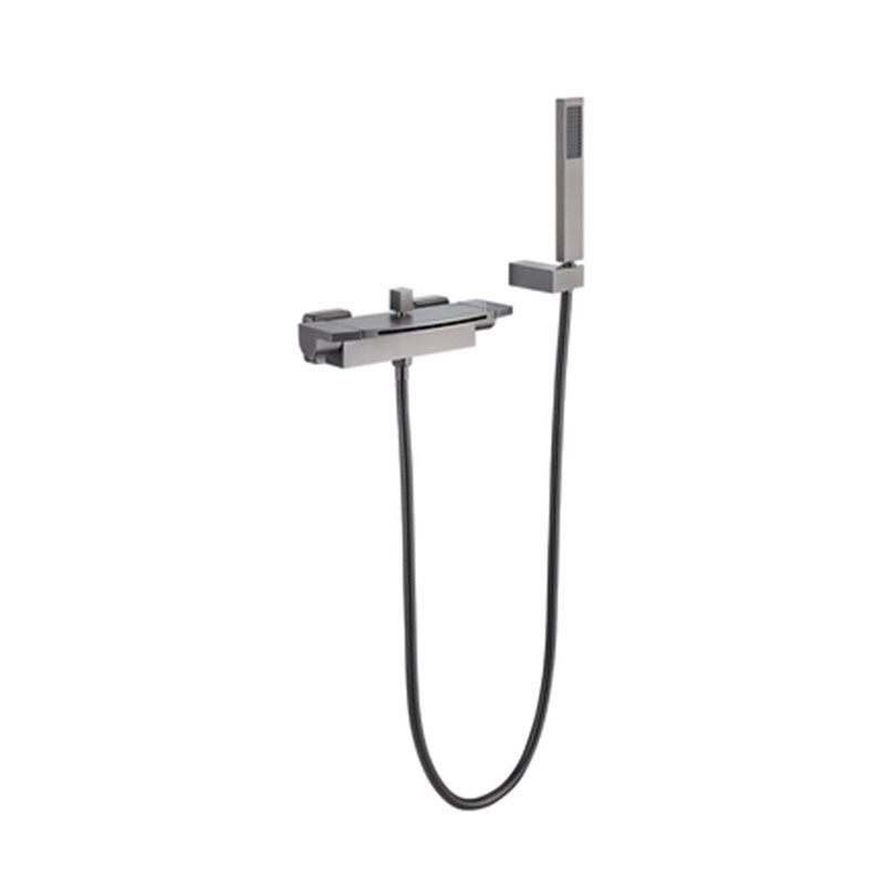 Wall Mounted Bath Faucet Solid Color Waterfall Bathroom Faucet Clearhalo 'Bathroom Remodel & Bathroom Fixtures' 'Bathtub Faucets' 'bathtub_faucets' 'Home Improvement' 'home_improvement' 'home_improvement_bathtub_faucets' 1200x1200_3a4bb9f9-73d9-4f35-9fc6-40a13bbf85e6