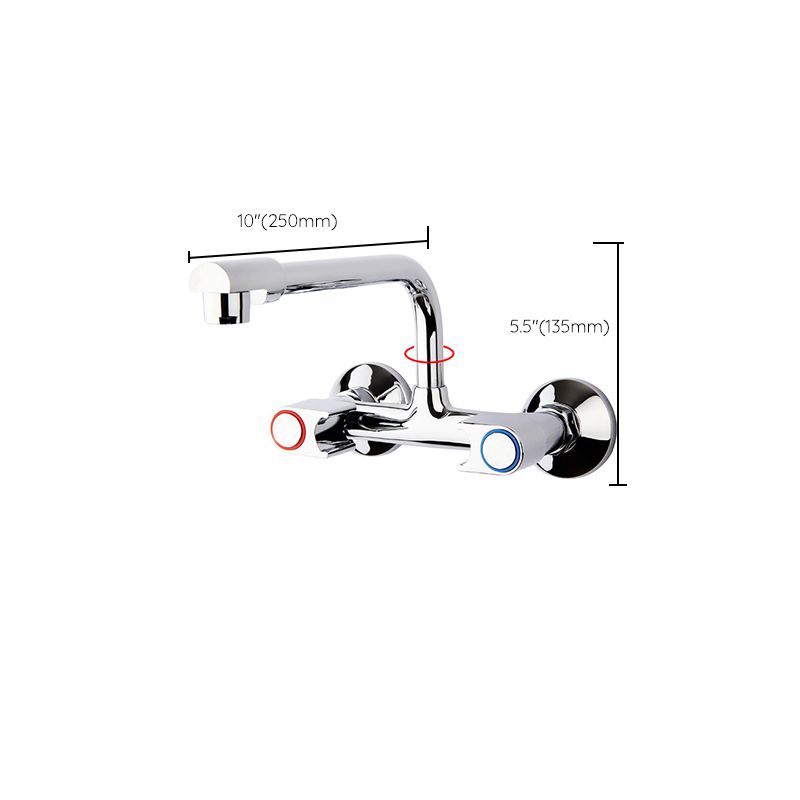 Modern Metal One Handle Wall-mounted Filler Low Profile Filler Clearhalo 'Home Improvement' 'home_improvement' 'home_improvement_kitchen_faucets' 'Kitchen Faucets' 'Kitchen Remodel & Kitchen Fixtures' 'Kitchen Sinks & Faucet Components' 'kitchen_faucets' 1200x1200_3a4e3040-a39f-4d73-8220-d0a23905a36a