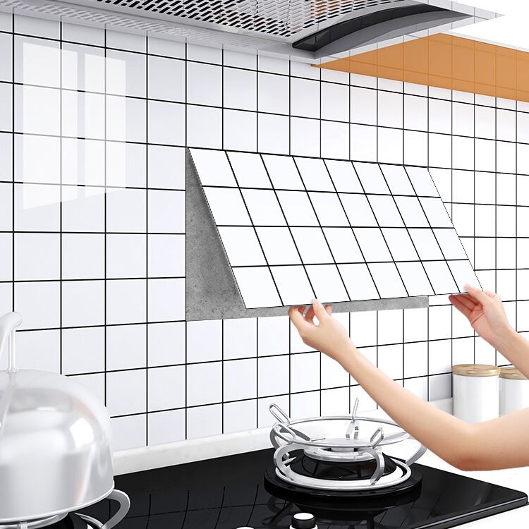Rectangular PVC 12" X 23" 6-Pack Peel and Stick Wall Tile Kitchen and Bathroom Backsplash Clearhalo 'Flooring 'Home Improvement' 'home_improvement' 'home_improvement_peel_stick_blacksplash' 'Peel & Stick Backsplash Tile' 'peel_stick_blacksplash' 'Walls & Ceilings' Walls and Ceiling' 1200x1200_3a5b95e9-4ada-4710-b86e-2ef6400e60ca