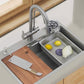 Modern Style Kitchen Sink Rectangle Shape Kitchen Sink with Single Bowl Clearhalo 'Home Improvement' 'home_improvement' 'home_improvement_kitchen_sinks' 'Kitchen Remodel & Kitchen Fixtures' 'Kitchen Sinks & Faucet Components' 'Kitchen Sinks' 'kitchen_sinks' 1200x1200_3a9f05e2-d039-4823-a937-af1694c64c44