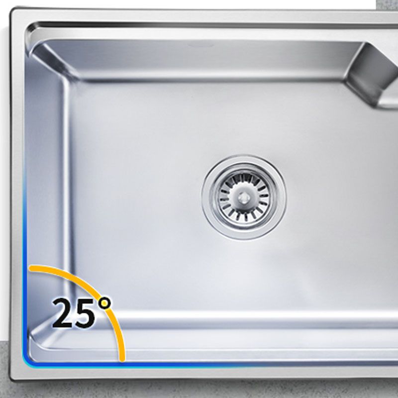 Contemporary Style Kitchen Sink Stainless Steel 2 Holes Drop-In Kitchen Sink Clearhalo 'Home Improvement' 'home_improvement' 'home_improvement_kitchen_sinks' 'Kitchen Remodel & Kitchen Fixtures' 'Kitchen Sinks & Faucet Components' 'Kitchen Sinks' 'kitchen_sinks' 1200x1200_3aa34c04-e485-4a0e-9f46-79d55f253279