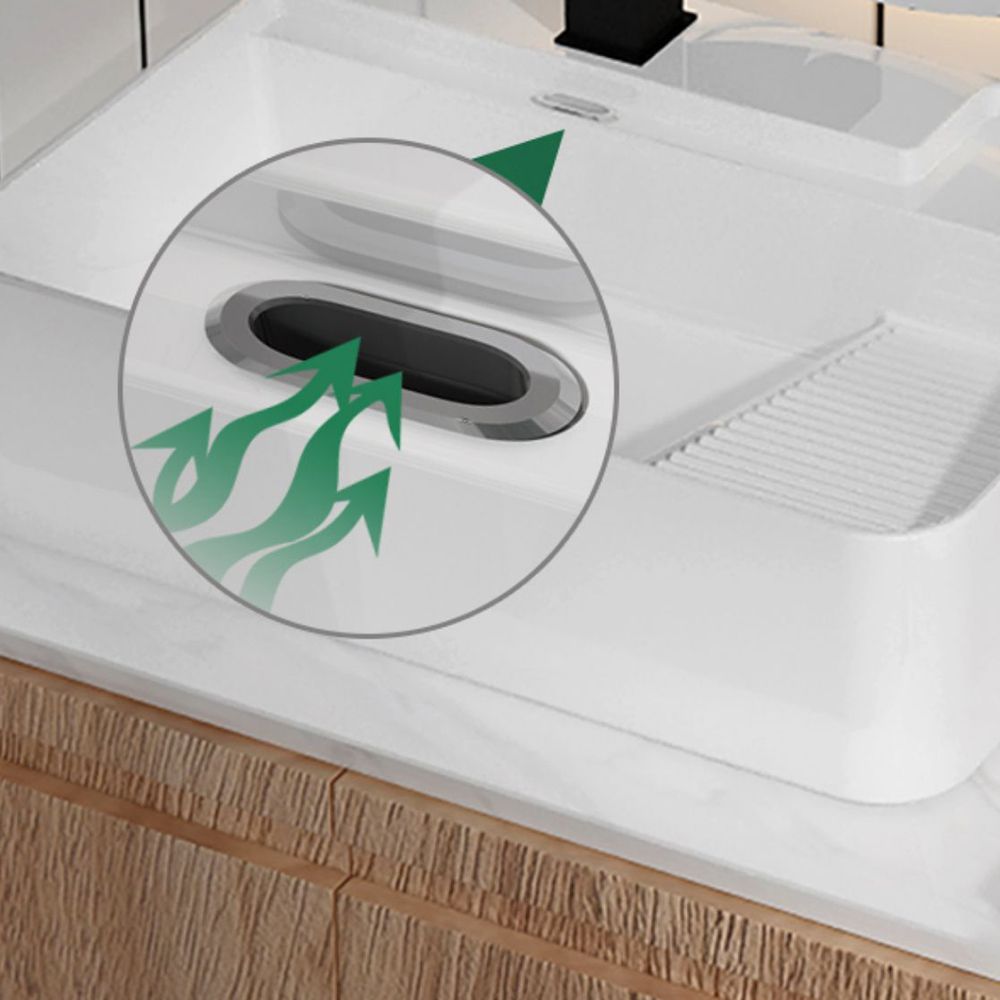 Modern Bathroom Sink Porcelain Solid Color Rectangular Vessel with Pop-Up Drain Clearhalo 'Bathroom Remodel & Bathroom Fixtures' 'Bathroom Sinks & Faucet Components' 'Bathroom Sinks' 'bathroom_sink' 'Home Improvement' 'home_improvement' 'home_improvement_bathroom_sink' 1200x1200_3ad2cccb-4224-4ffc-b106-caacb12109c5