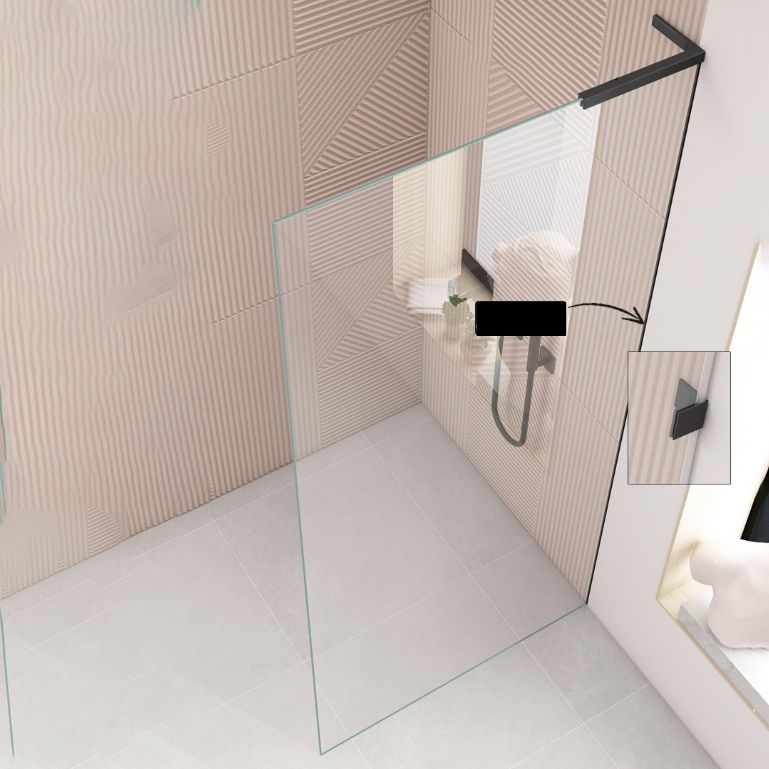 Simple Bathroom Tempered Glass Bath Screen, Frameless Fixed Partition Screen Clearhalo 'Bathroom Remodel & Bathroom Fixtures' 'Home Improvement' 'home_improvement' 'home_improvement_shower_tub_doors' 'Shower and Tub Doors' 'shower_tub_doors' 'Showers & Bathtubs' 1200x1200_3adba0d3-7355-4190-9cfa-01d94259e294