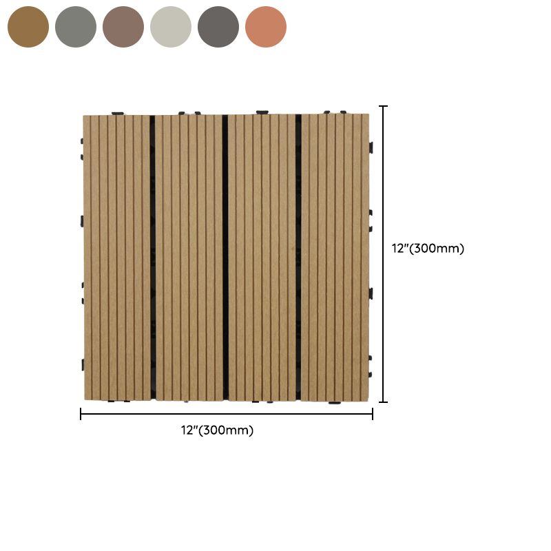 Square Snapping Patio Flooring Tiles Striped Pattern Tile Set Floor Board Clearhalo 'Home Improvement' 'home_improvement' 'home_improvement_outdoor_deck_tiles_planks' 'Outdoor Deck Tiles & Planks' 'Outdoor Flooring & Tile' 'Outdoor Remodel' 'outdoor_deck_tiles_planks' 1200x1200_3b05d844-7916-493a-a158-a6f3ff672912